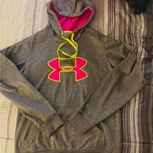 Under Armour Gray and Pink Hoodie size Small